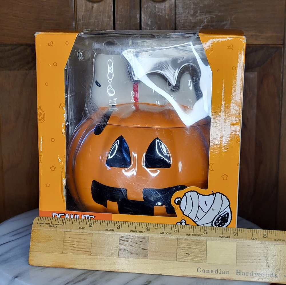 Peanuts Orange Pumpkin Candy Dish with Snoopy - Picture 11 of 11
